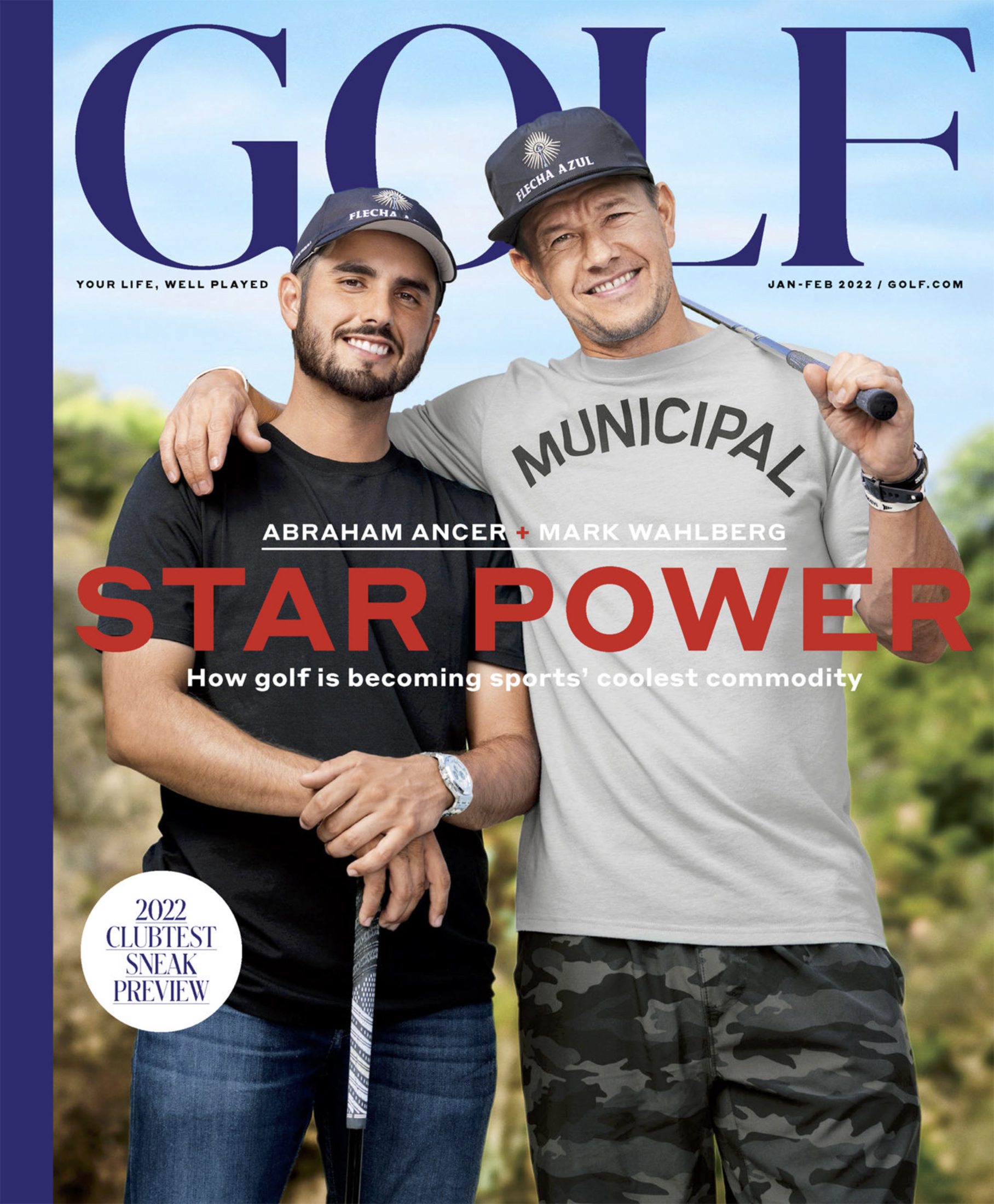 Mark Wahlberg and Abraham Ancer for Golf Magazine - Stephen Denton Photography, Los Angeles, California based Architectural, Hospitality, & Aerial Photographer 